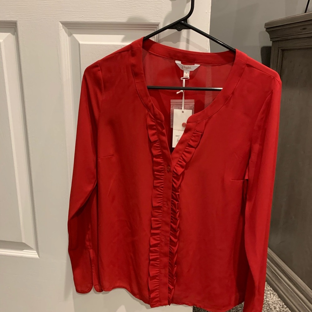 Ladies red blouse